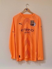 Image of ORIGINAL MAN CITY GOALKEEPER FOOTBALL SHIRT 22/23 - ADULT XL - BRAND NEW TAGS
