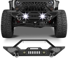 For 2007-2018 Jeep Wrangler Jk Unlimited Jku Front Bumper Wwinch Plate Mounting