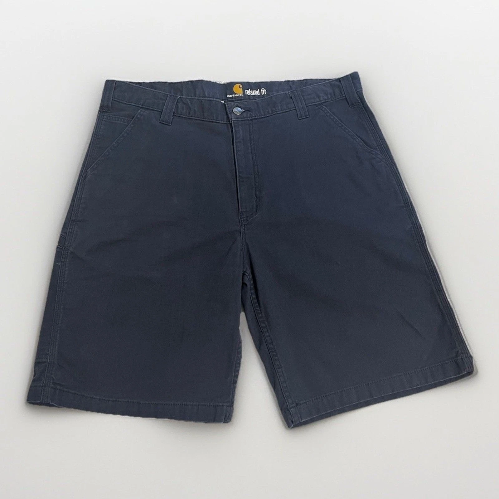 Carhartt Relaxed Fit Chino Shorts Navy 🔵Men’s 5 Pockets 102514-412 Men’s 38