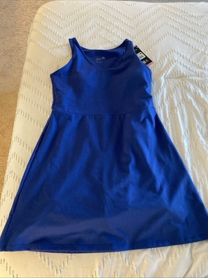 GAPFit Women's Moisture Wicking Shelf Bra Active Tank Blue Dress