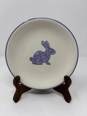 Easter Bunny Dessert Plates Holiday Home Set of 2 Pink, Purple  Spring READ