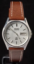 Seiko SQ 100 (6923-7140) Day/Date Silver Dial Men