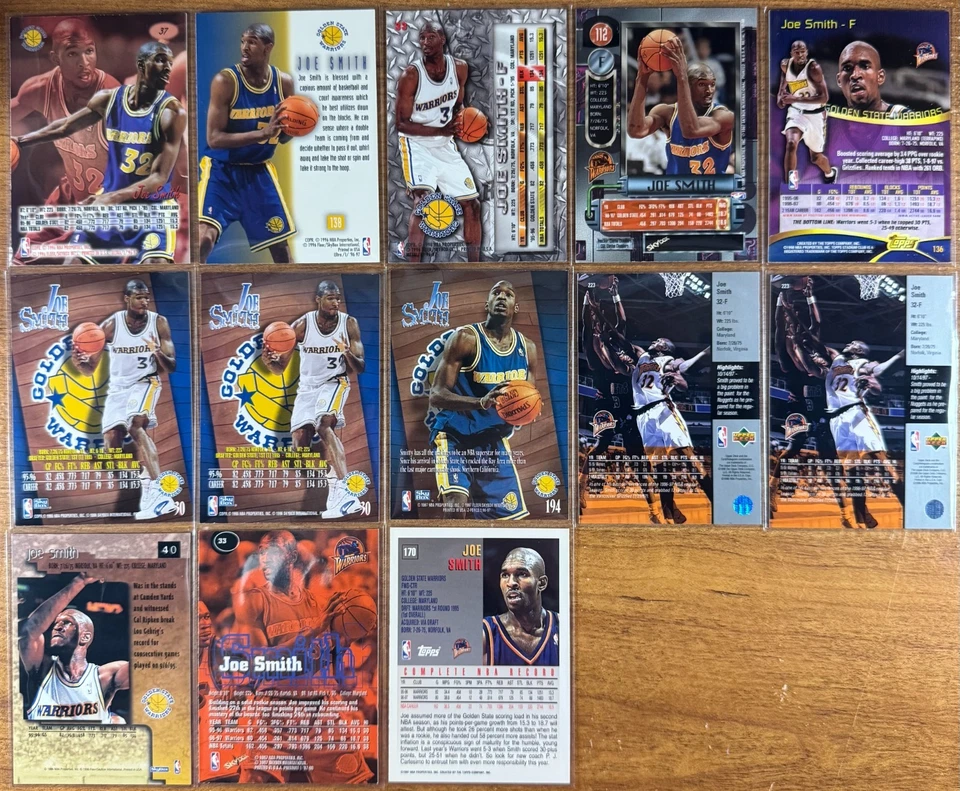 28 张卡片 Joe Smith 批量包括新秀 — 第 4/4 张图片