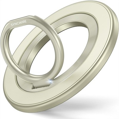 SYNCWIRE Magnetic Phone Ring Holder for MagSafe, 360° Single Ring-1PCS-Yellow 