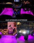 Car Led Strip Lights 24" 24Inch/60CM, Pink Connectable