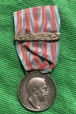 Medaglia Guerra Italo Turca Di Libia Africa Coloniale Fascette 1913/14