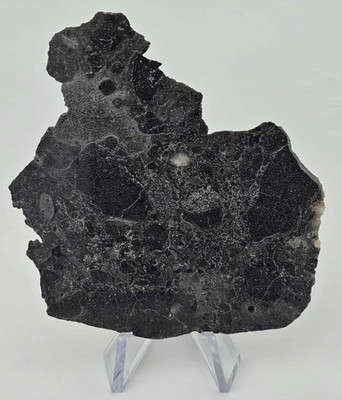 NWA 16315 Lunar Melt Breccia Meteorite 22.7 gram Polished Slice, LOW TKW