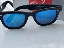 NEW Ray-Ban RB2140 Original WAYFARER 901/17 BLUE MIRROR  Sunglasses 50mm