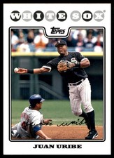 Juan Uribe 2008 Topps #639 Chicago White Sox MLB READ FREE SHIPPING AutographDen