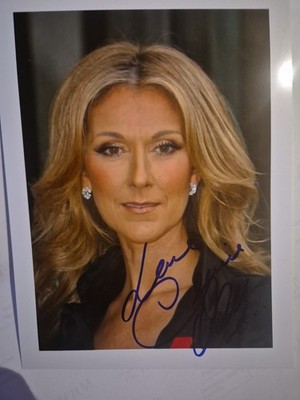 Autogramm Celine Dion Wunserschön Signiertes Halbgrossfoto 15x20 Weltstar