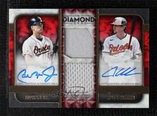 2023 Topps Diamond Icons Red 4/5 Cal Ripken Jr Adley Rutschman Auto HOF 16xu