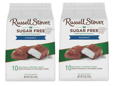 Russell Stover Sugar Free Sweet Coconut Chocolate Candy 2 Pack