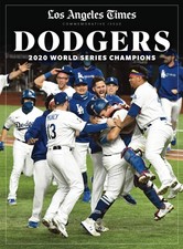 Los Angeles Times Issue DODGERS 2020 World Series Champions Book