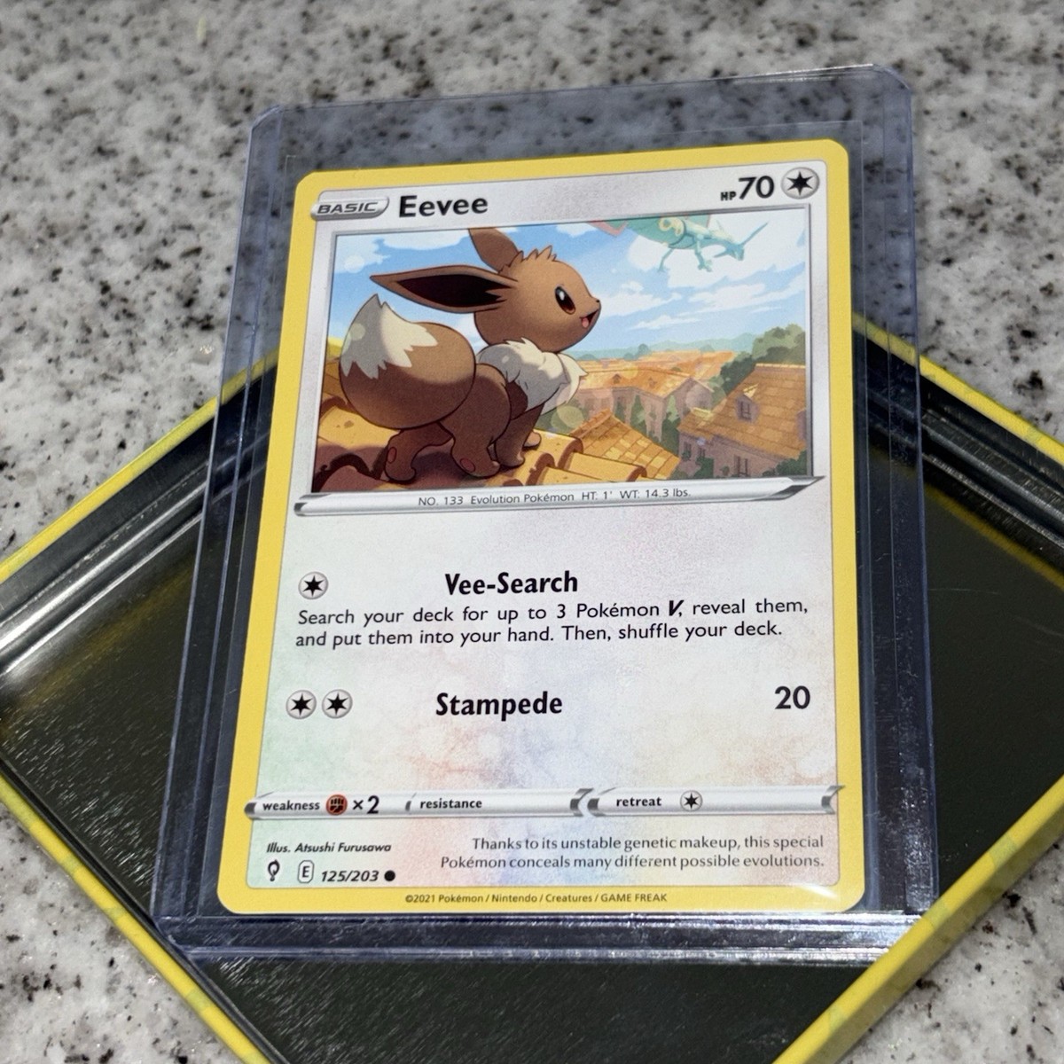 eevee pokemon card value 2021 Eevee 125/203 NM+ Pack Fresh!! | SWSH07: Evolving Skies 2021 | Coveted  Grail