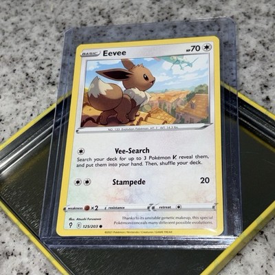 Eevee 125/203 NM+ Pack Fresh!! | SWSH07: Evolving Skies 2021