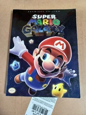 Nintendo Wii Super Mario Galaxy Premiere Edition Strategy Guide/Book NO Poster