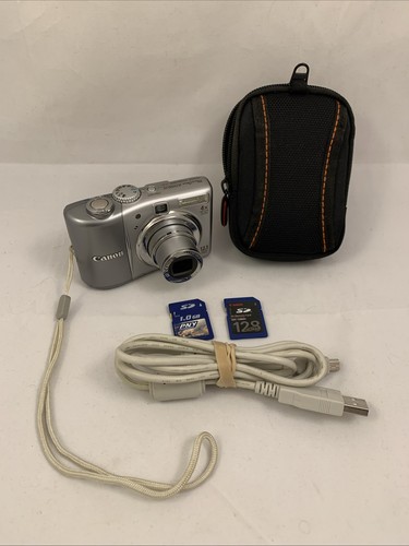 Canon PowerShot A1100 IS 12.1MP - Appareil Photo Compact D'occasion Fonctionnel (à Piles)