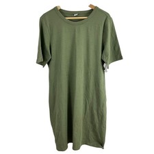 Old Navy Crew Neck Tee Shirt Dress Short Sleeve Green Size XL NEW