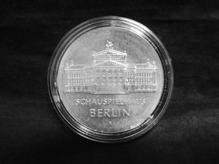 Silbermünze DDR 10 MARK 1987 A "Schauspielhaus Berlin" VZ WY9452