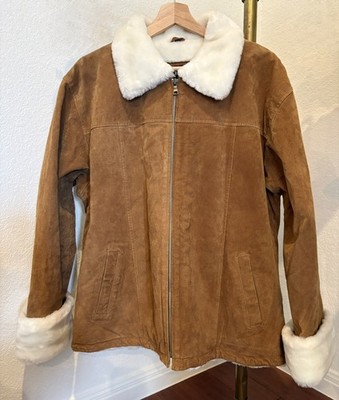 Vintage DNK CLASSIC Suede Leather Coat/Jacket  Size L