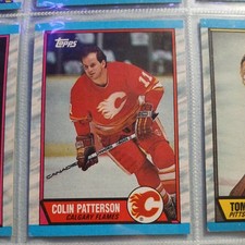 1989-90 Topps Calgary Flames Ice Hockey Lot (6) Colin Patterson