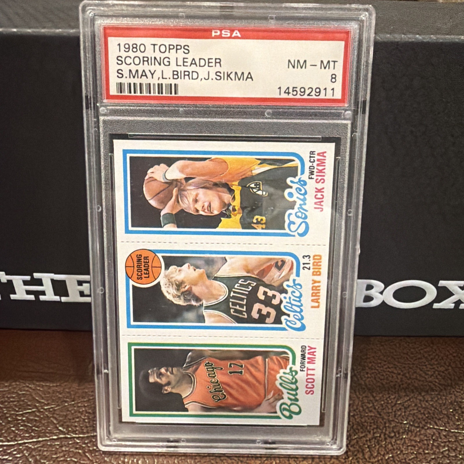 1980 Topps Larry Bird Scott May Jack Sikma #232-30-47 PSA 8 Rookie RC HOF 15ho