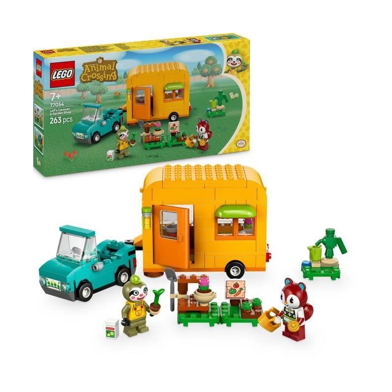 LEGO Animal Crossing 77054 Jouet caravane pour créer un jardin miniature en famille