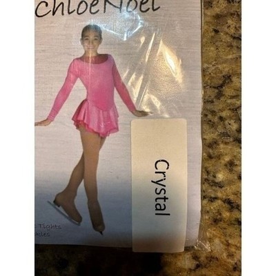 WOMEN'S Chloe Noel Ice Skating Tights AM Med Tan/Crystals TB3332 - SAVE $$$