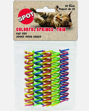 Ethical Pet Spot Colorful Springs Thin 10 count Long Spiral Cat Toys
