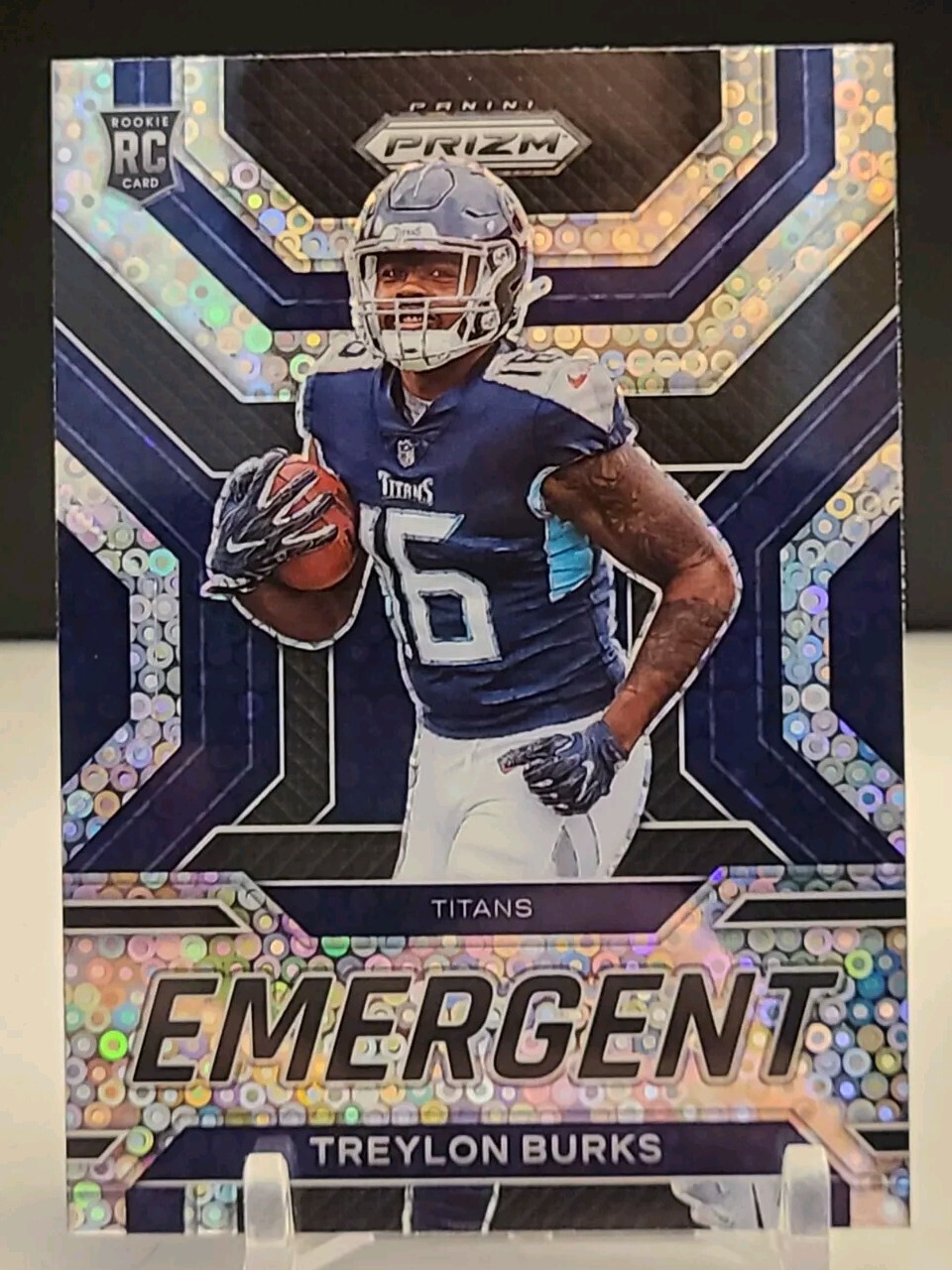2022 Panini Prizm Treylon Burks Emergent No Huddle Silver Prizm #E-8