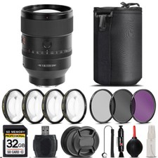 Sony FE 135mm f/1.8 GM Lens 4PC Macro Kit UV, CPL, FLD Filter -32GB