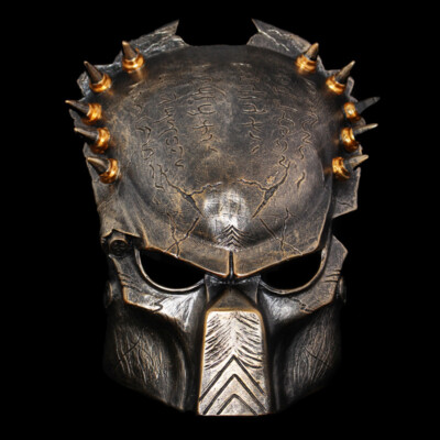 Predator AVP2 Mask Lone Wolf  Resin Predator Collectible Cosplay Props Halloween