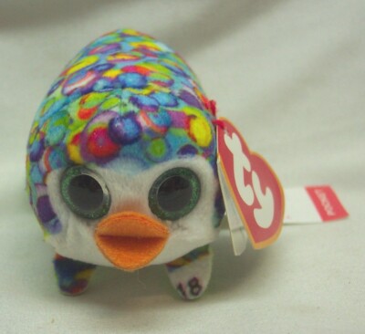 TY Teenie Boos POCKET COLORFUL PENGUIN 3'' Plush STUFFED ANIMAL NEW McDonald's 