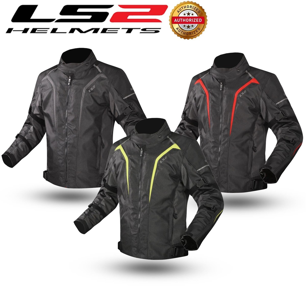 Veste Moto LS2 Sepang Textile – Imperméable, Respirante, Protections CE, Doublure Thermique Amovible