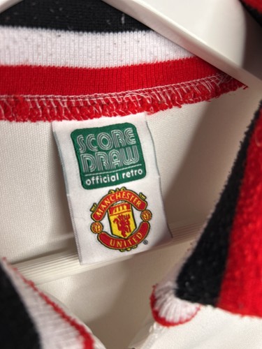Manchester United Track Jacket Mens Medium Score Draw Retro Football - Picture 3 of 10