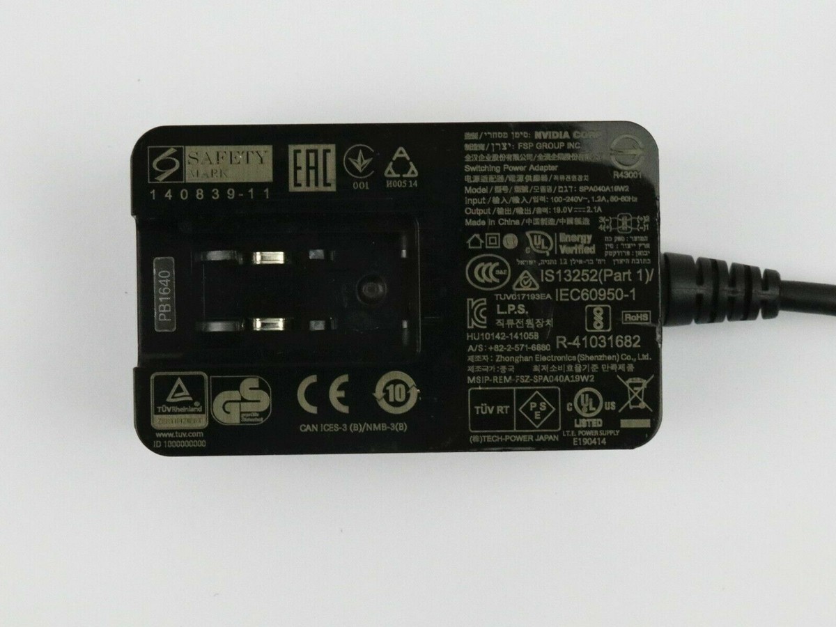 Original Nvidia Shield TV Pro Media Server AC Adapter Power Supply SPA040A19W2 E - Foto 7