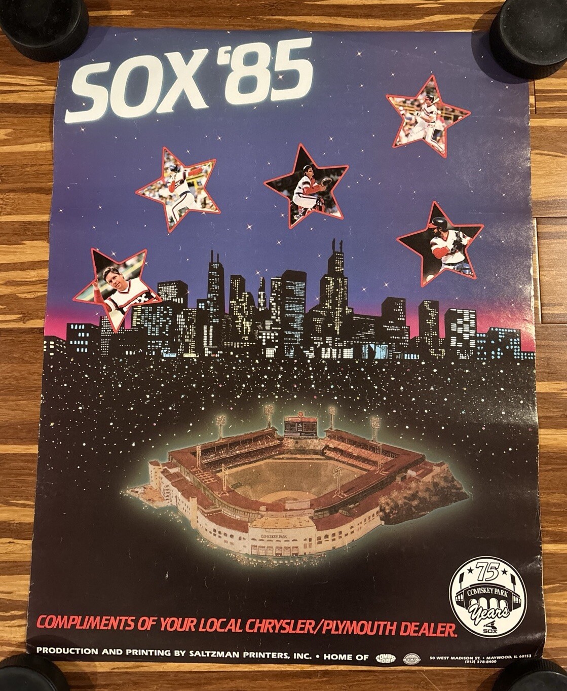 Lot of 4 Vintage Chicago White Sox Posters