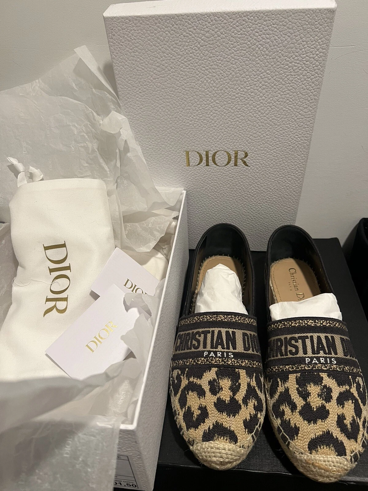 Espadrilles Dior Granville toile brodée