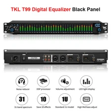 TKL T99 Digital Equalizer EQ Audio Equalizer Spectrum Display  Black Panel pe66