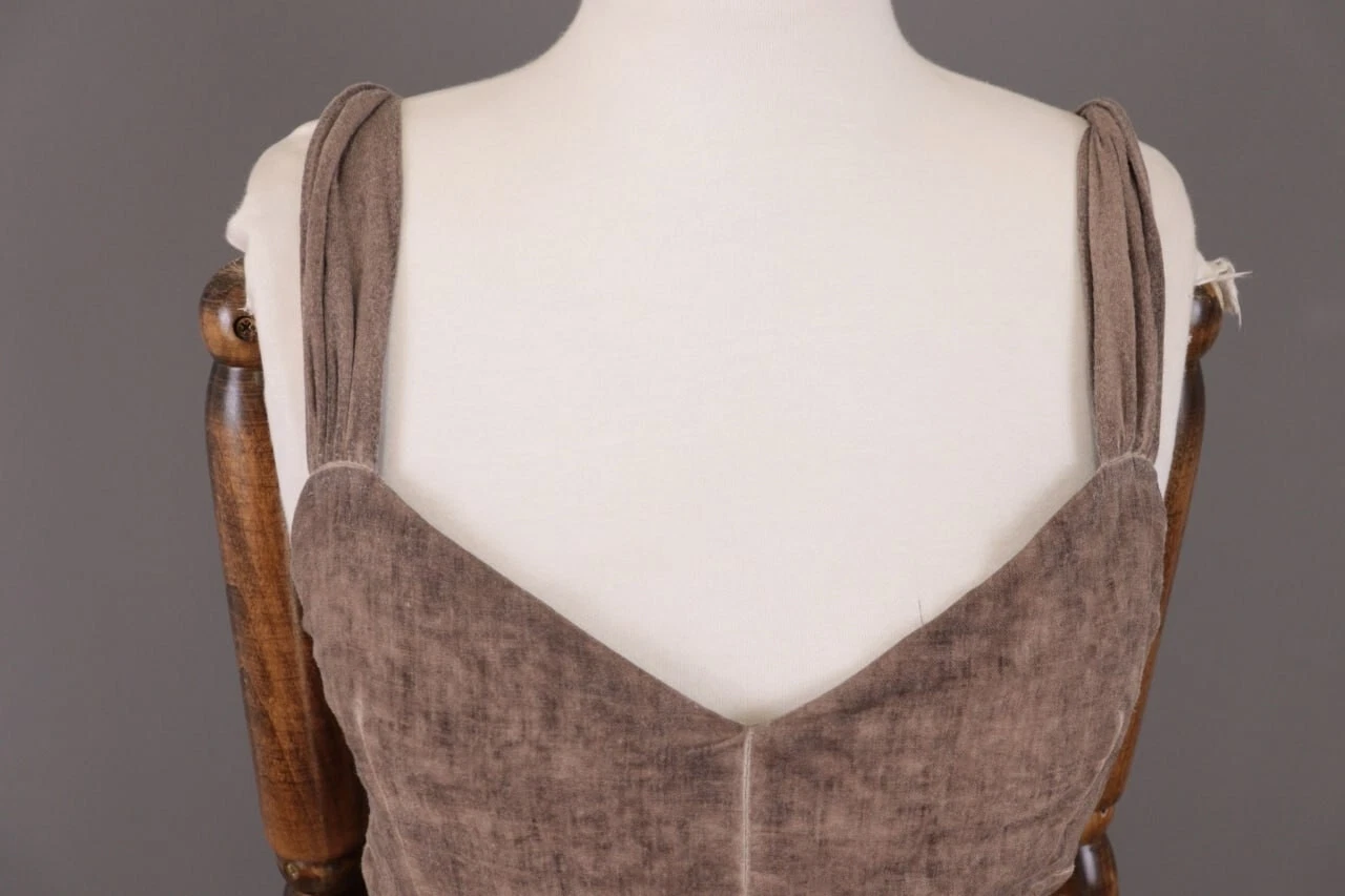 BOTTEGA VENETA Bottega di Elisa Cavaletti Abito senza maniche marrone A Line con turni