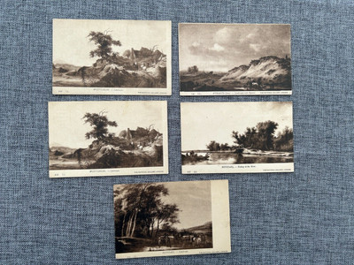 THE NATIONAL ART GALLERY LONDON VINTAGE LL POSTKARTENSET X 5 POSTKARTEN