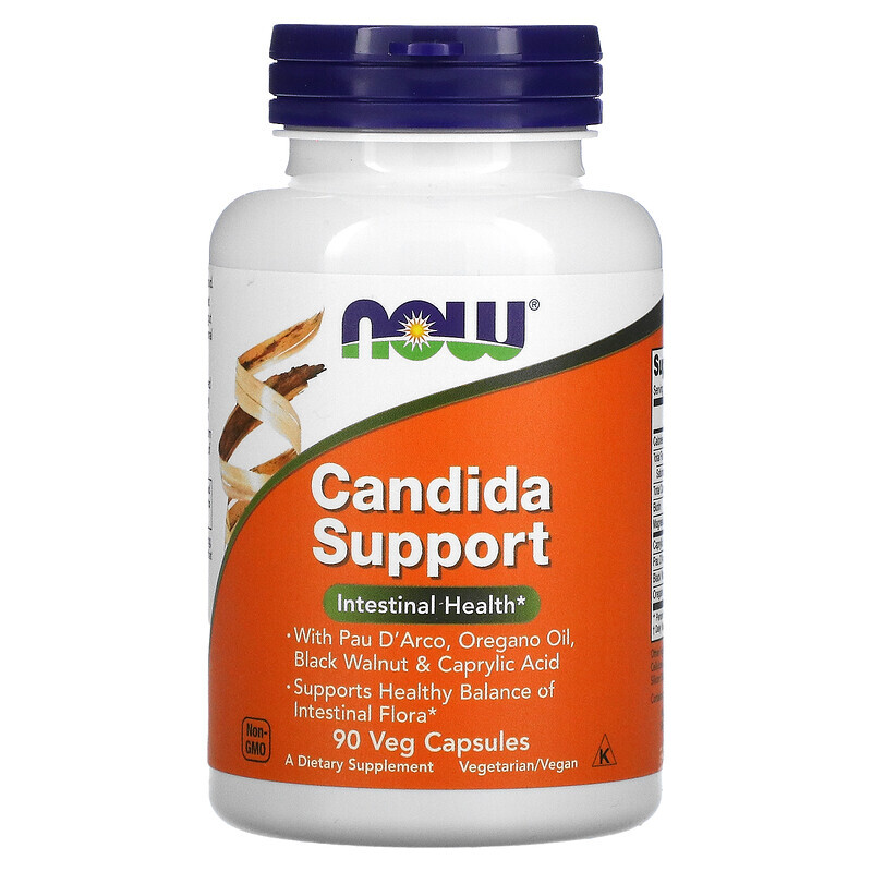 Now Foods, Candida Support, 90 cápsulas vegetales - NUEVO STOCK