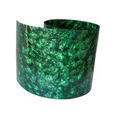 Hoja decorativa de instrumento musical envolvente de batería calibre 0,5 mm verde diamante