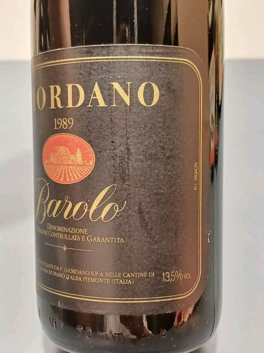 Barolo Giordano 1989 bott..75 cl 13.5% | eBay