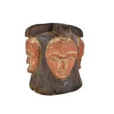 Fang Helmet Mask with Four Faces Gabon