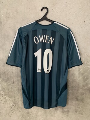 NEWCASTLE UNITED 2005 2006 AWAY FOOTBALL SHIRT #10 OWEN ADIDAS