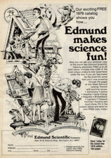 1978 Vintage Print Ad Edmund Scientific makes science fun Our exciting catalog