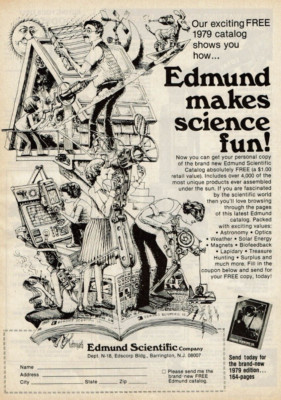1978 Vintage Print Ad Edmund Scientific makes science fun Our exciting catalog