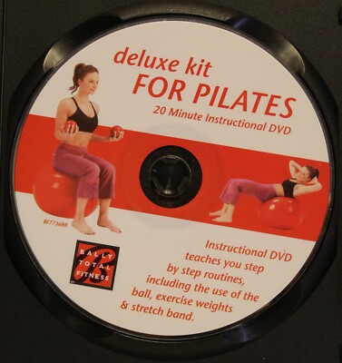 Bally Total Fitness Deluxe Kit For Pilates 20 min instructional workout DVD 