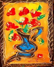 Original Oil Painting  Stretched Canvas Signed with  HERG